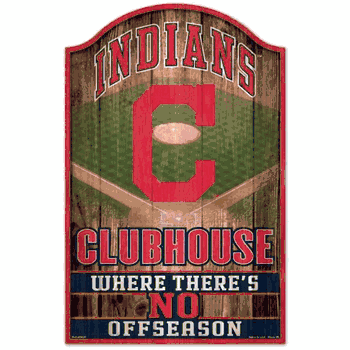 Cleveland Guardians Sign 11x17 Wood Fan Cave Design