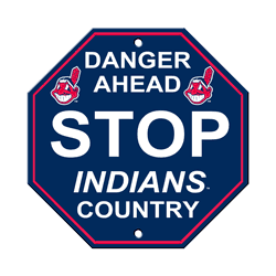 Cleveland Guardians Sign 12x12 Plastic Stop Style CO