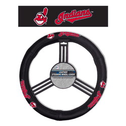 Cleveland Guardians Steering Wheel Cover Leather CO
