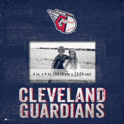 Cleveland Guardians Team Name Frame 10"x10"