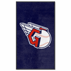 Cleveland Indians 3X5 High-Traffic Mat with Durable Rubber Backing - Portrait Orientation