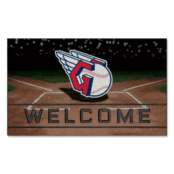 Cleveland Indians Rubber Door Mat - 18in. x 30in.