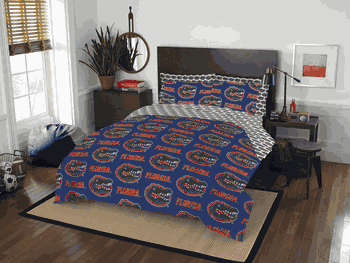 NCAA Rotary Florida Gators 7 PC Full Bed In Bag Set