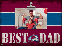 Colorado Avalanche 10" x 8" Best Dad with Stripe Clip Frame