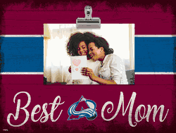 Colorado Avalanche 10" x 8" Best Mom with Stripe Clip Frame