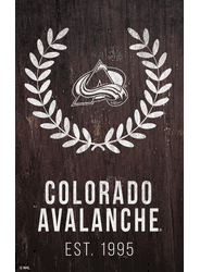 Colorado Avalanche 11x19 Laurel Wreath Sign