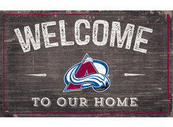 Colorado Avalanche 11x19 Welcome to our Home Sign