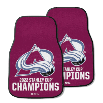Colorado Avalanche 2022 Stanley Cup Championship 2-pc Carpet Car Mat Set