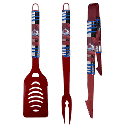 Colorado Avalanche 3 pc Color BBQ Tool Set