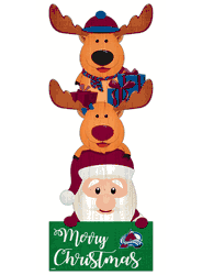 Colorado Avalanche 31" Santa Stack Leaner