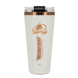 Colorado Avalanche 32oz Crme and Copper Big Slim Tumbler with Straw