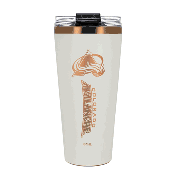 Colorado Avalanche 32oz Crme and Copper Big Slim Tumbler with Straw