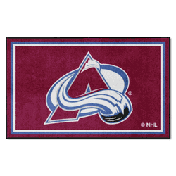 Colorado Avalanche 4ft. x 6ft. Plush Area Rug