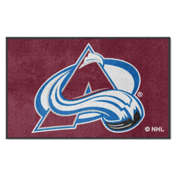 Colorado Avalanche 4X6 High-Traffic Mat with Durable Rubber Backing - Landscape Orientation