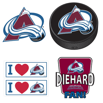 Colorado Avalanche 5 pack of 4 inch Decals