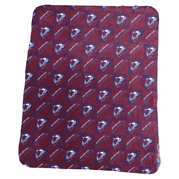 Colorado Avalanche 50x60 Repeating Pattern Fleece Throw