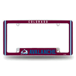 Colorado Avalanche Alternate Design All Over Chrome Frame