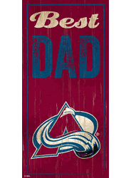 Colorado Avalanche Best Dad 6x12 Sign