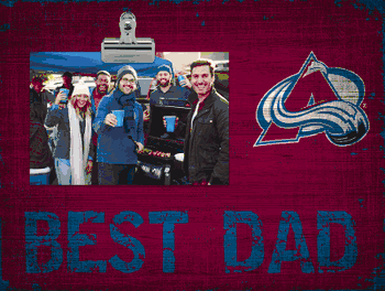 Colorado Avalanche Best Dad Clip Frame