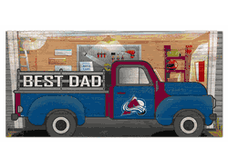 Colorado Avalanche Best Dad Truck 6x12 Sign