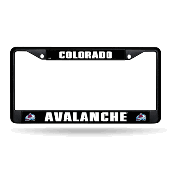 Colorado Avalanche  Black Chrome Frame with Plastic Inserts 12