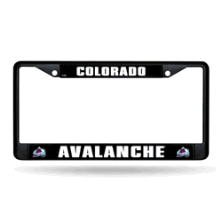 Colorado Avalanche  Black Chrome Frame with Plastic Inserts 12" x 6" Car/Truck Auto Accessory