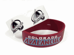 Colorado Avalanche Bracelets - 2 Pack Wide
