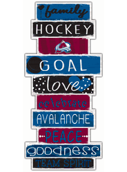 Colorado Avalanche Celebrations Stack 24" Sign