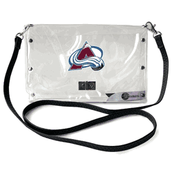 Colorado Avalanche Clear Envelope Purse STRAP
