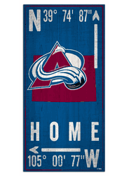 Colorado Avalanche Coordinate 6x12 Sign