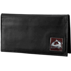 Colorado Avalanche Deluxe Leather Checkbook Cover