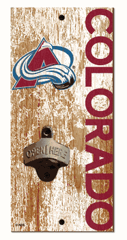 Colorado Avalanche Distressed Bottle Opener
