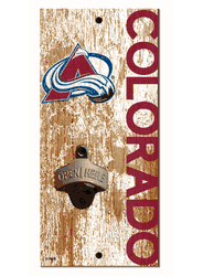 Colorado Avalanche Distressed Bottle Opener