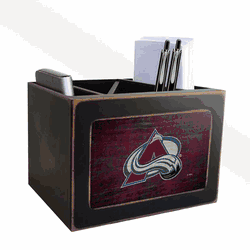Colorado Avalanche Distressed Desktop Organizer w/Team Color