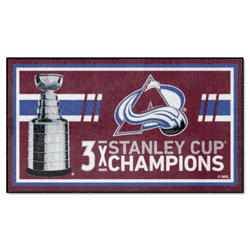 Colorado Avalanche Dynasty 3ft. x 5ft. Plush Area Rug