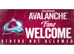 Colorado Avalanche Fans Welcome Sign