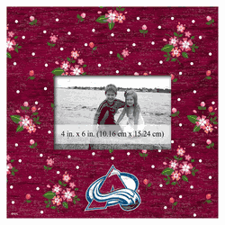 Colorado Avalanche Floral 10x10 Frame