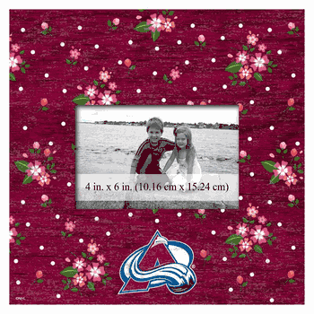Colorado Avalanche Floral 10x10 Frame