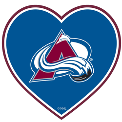 Colorado Avalanche Heart Decal