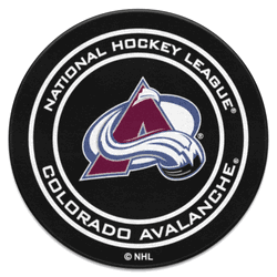 Colorado Avalanche Hockey Puck Rug - 27in. Diameter