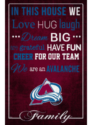 Colorado Avalanche In This House 17x26