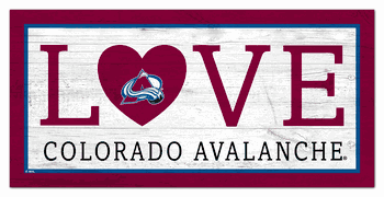Colorado Avalanche Love 6x12 Sign