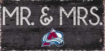 Colorado Avalanche Mr. & Mrs. Sign