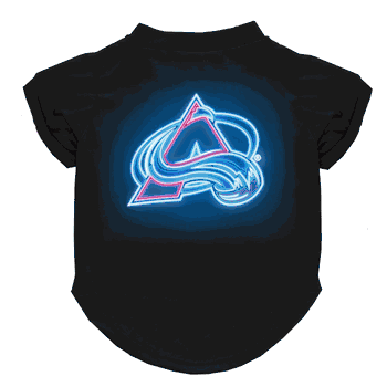 Colorado Avalanche Neon Pet T-Shirt, X-Small