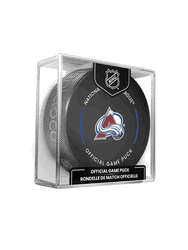 Colorado Avalanche NHL Hockey Official Game Puck IN CUBE