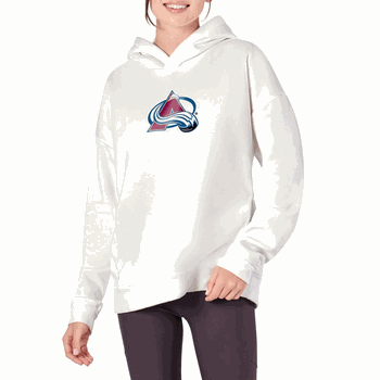Colorado Avalanche NHL Kadi Hoodie with Zipper Pockets White XS