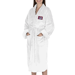 Colorado Avalanche NHL White Snipe S/M Silk Touch Robe 23X41 Inches