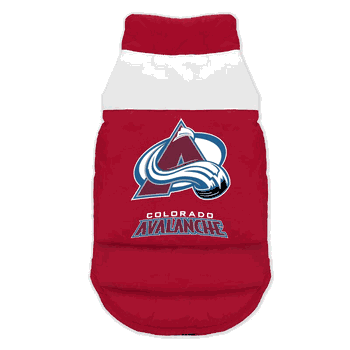 Colorado Avalanche Pet Parka Puff Vest Extra Small