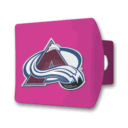 Colorado Avalanche Pink Metal Hitch Cover with  3D Color Emblem