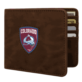 Colorado Avalanche Shield Wallet - Brown